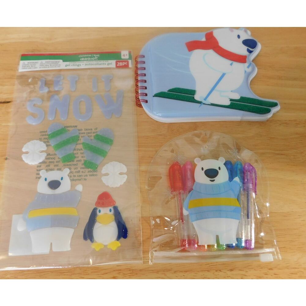 Polar Bear Creatology Assorted Christmas Items New Set of 3